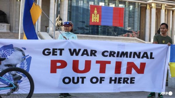 Russia's Putin arrives in ICC member Mongolia