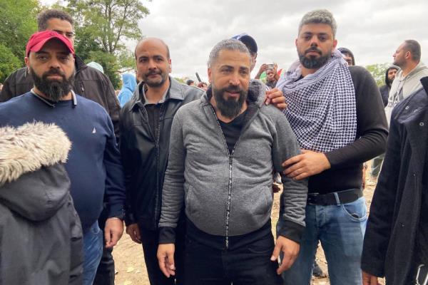 Wadea Al-Fayoume father family burial (Deon J. Hampton / NBC News)
